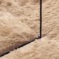 Preview: Teppich Shaggy Hochflor NAVARRA Beige 240x240 cm Polyester