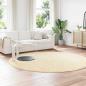 Preview: Teppich Shaggy Hochflor NAVARRA Creme 240x240 cm Polyester