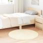 Preview: ARDEBO.de - Teppich Shaggy Hochflor NAVARRA Creme 100x100 cm Polyester