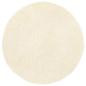 Preview: Teppich Shaggy Hochflor NAVARRA Creme 100x100 cm Polyester