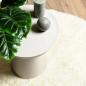 Preview: Teppich Shaggy Hochflor NAVARRA Creme 100x100 cm Polyester