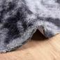 Preview: Teppich Shaggy Hochflor NAVARRA Dunkelgrau 160x160 cm Polyester