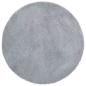 Preview: Teppich Shaggy Hochflor NAVARRA Hellgrau 120x120 cm Polyester