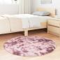 Preview: Teppich Shaggy Hochflor NAVARRA Altrosa 100x100 cm Polyester