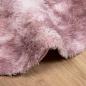 Preview: Teppich Shaggy Hochflor NAVARRA Altrosa 100x100 cm Polyester