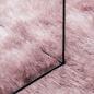 Preview: Teppich Shaggy Hochflor NAVARRA Altrosa 100x100 cm Polyester