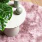 Preview: Teppich Shaggy Hochflor NAVARRA Altrosa 100x100 cm Polyester