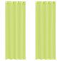 Preview: Voile Vorhänge mit Ösen 2 Stk. Apfelgrün 140x260 cm