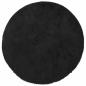 Preview: ARDEBO.de - Teppich Shaggy Hochflor NAVARRA Schwarz 160x160 cm Polyester