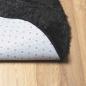 Preview: Teppich Shaggy Hochflor NAVARRA Schwarz 160x160 cm Polyester