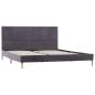 Preview: Bettgestell ohne Matratze Grau Stoff 135x190 cm