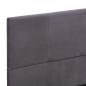 Preview: Bettgestell ohne Matratze Grau Stoff 135x190 cm