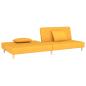 Preview: Schlafsofa 2-Sitzer mit 2 Kissen Gelb Stoff