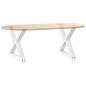 Preview: Couchtischbeine 2 Stk. Weiß 60x(42-43,3) cm Stahl
