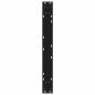Preview: ARDEBO.de - Esstischbeine 2 Stück Schwarz 80x(72-73,3) cm Stahl
