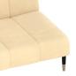 Preview: Schlafsofa 2-Sitzer Creme Samt