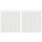 Preview: Voile Vorhänge mit Stangentaschen 2 Stk. Weiß