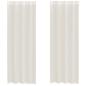 Preview: ARDEBO.de - Voile Vorhänge mit Ösen 2 Stk. Creme 140x260 cm