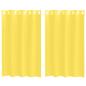 Preview: Voile Vorhänge mit Ösen 2 Stk. Gelb