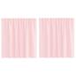 Preview: Voile Vorhänge mit Schlaufen 2 Stk. Hellrosa 140x140 cm