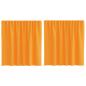 Preview: Voile Vorhänge mit Schlaufen 2 Stk. Orange 140x140 cm