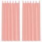 Preview: Voile Vorhänge mit Schlaufen 2 Stk. Rosa 140x225 cm