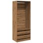 Preview: Kleiderschrank Artisan-Eiche 80x50x200 cm Holzwerkstoff