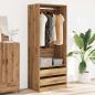 Preview: Kleiderschrank Artisan-Eiche 80x50x200 cm Holzwerkstoff
