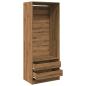 Preview: Kleiderschrank Artisan-Eiche 80x50x200 cm Holzwerkstoff