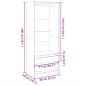 Preview: Kleiderschrank Artisan-Eiche 80x50x200 cm Holzwerkstoff