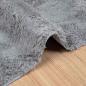 Preview: Teppich Shaggy Hochflor NAVARRA Hellgrau 160x230 cm Polyester