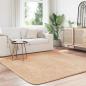 Preview: Teppich Shaggy Hochflor NAVARRA Beige 200x200 cm Polyester
