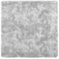 Preview: Teppich Shaggy Hochflor NAVARRA Silbergrau 120x120 cm Polyester