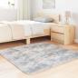 Preview: Teppich Shaggy Hochflor NAVARRA Silbergrau 120x120 cm Polyester