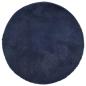 Preview: Teppich Shaggy Hochflor NAVARRA Marineblau 120x120 cm Polyester