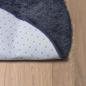 Preview: Teppich Shaggy Hochflor NAVARRA Marineblau 120x120 cm Polyester