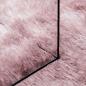 Preview: Teppich Shaggy Hochflor NAVARRA Altrosa 120x120 cm Polyester