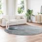 Preview: Teppich Shaggy Hochflor NAVARRA Hellgrau 240x240 cm Polyester