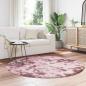 Preview: Teppich Shaggy Hochflor NAVARRA Altrosa 160x160 cm Polyester