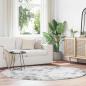 Preview: ARDEBO.de - Teppich Shaggy Hochflor NAVARRA Silbergrau 200x200 cm Polyester
