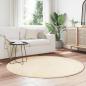 Preview: Teppich Shaggy Hochflor NAVARRA Creme 160x160 cm Polyester
