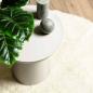 Preview: Teppich Shaggy Hochflor NAVARRA Creme 160x160 cm Polyester