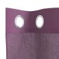 Preview: Voile Vorhänge mit Ösen 2 Stk. Lila 140x260 cm