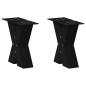 Preview: ARDEBO.de - Couchtischbeine X-Form 2 Stk. Schwarz 40x(30-31) cm Stahl