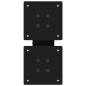 Preview: Couchtischbeine X-Form 2 Stk. Schwarz 40x(30-31) cm Stahl