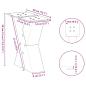 Preview: Couchtischbeine X-Form 2 Stk. Schwarz 40x(30-31) cm Stahl