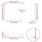 Preview: Esstischbeine V-Form 2 Stück Schwarz 80x(72-73,3) cm Stahl