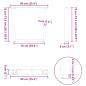 Preview: Esstisch Beine V-Form 2 Stück Naturstahl 90x(72-73,3) cm Stahl