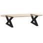Preview: Couchtischbeine 2 Stk. Schwarz 60x(30-31,3) cm Stahl
