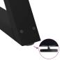 Preview: Couchtischbeine 2 Stk. Schwarz 60x(30-31,3) cm Stahl